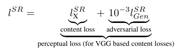Perceptual loss equation